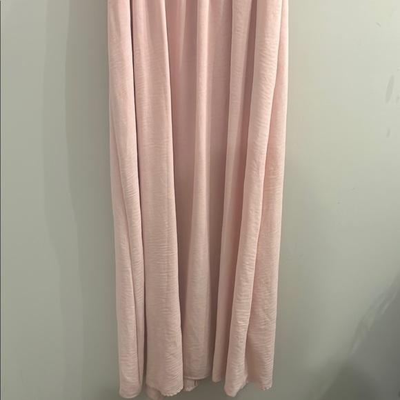 Beeson River Blush Pink Short Sleeve Smocked Maxi Dress Size M - Picture 3 of 7